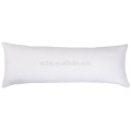 Hotel Polyester Body Pillow With Cotton Percale WHite Cover